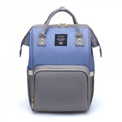 Cумка - рюкзак для мамы Lequeen Dual Голубой