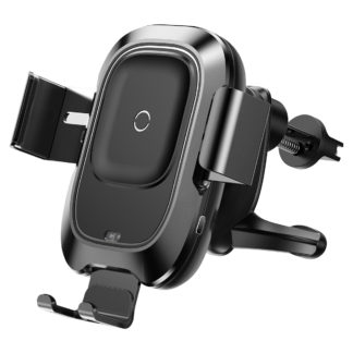 Автомобильный держатель для телефона в дефлектор с беспроводной быстрой зарядкой Baseus Smart Vehicle Bracket Wireless Charger