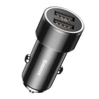 Автомобильное зарядное устройство Baseus Small Screw 3.4A Dual-USB Car Charger