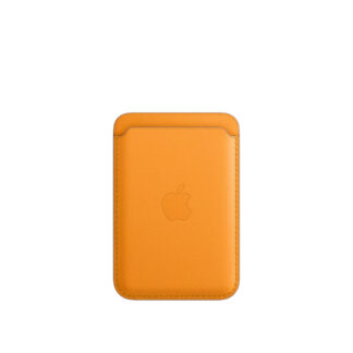 Кожаный чехол-бумажник MagSafe для iPhone, цвет «золотой апельсин»