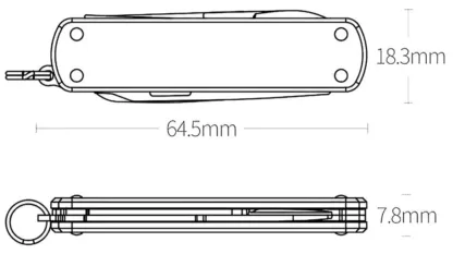 Нож-мультитул Xiaomi NexTool Multifunctional Knife Red (KT5026R)