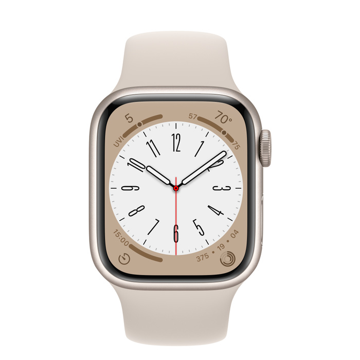 Смарт-часы Apple Series 8 GPS 41mm Starlight Aluminium (MPLQ3)