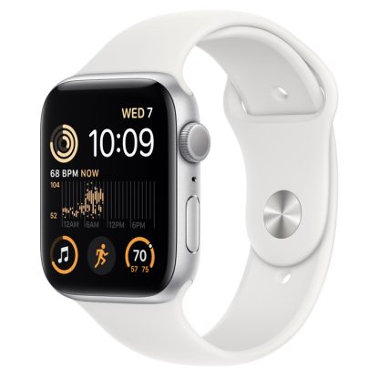Смарт-часы Apple SE GPS 44mm Silver Aluminium/White (MP7F3) (2022)