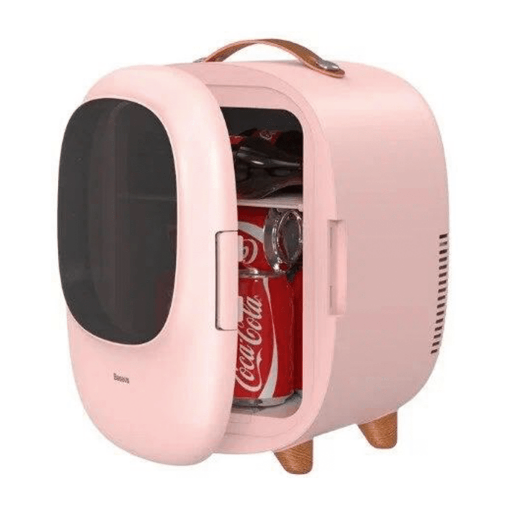 Минихолодильник BASEUS Zero Space (8Л Функция подогрева зимой и охлаждение летом) 220 В EU, розовый