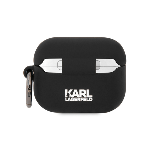 Чехол Karl Lagerfeld для Airpods Pro Silicone case with ring NFT 3D Choupette, Black