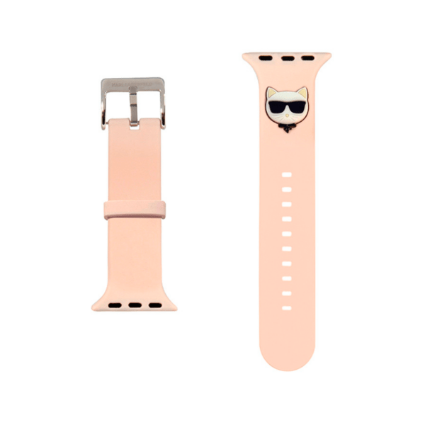 Ремешок Karl Lagerfeld Silicone Choupette head для Watch 38-40-41 mm, Pink
