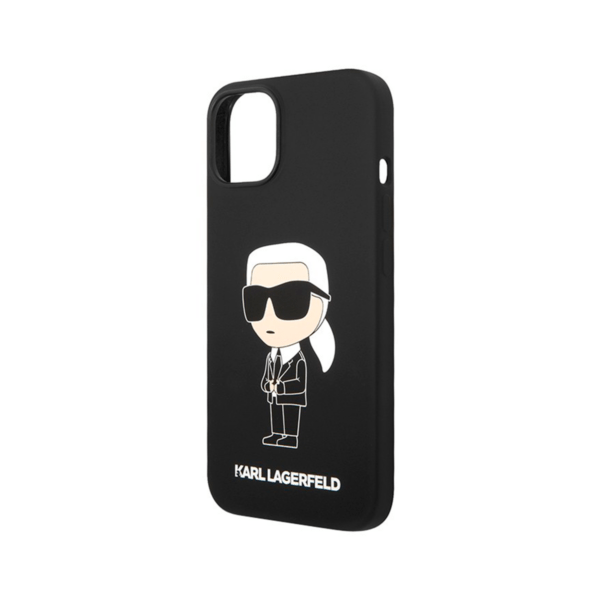 Чехол Karl Lagerfeld Liquid silicone NFT Karl Ikonik Hard для iPhone 15, Black