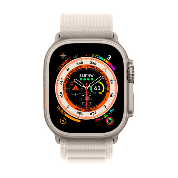 Apple Watch Ultra 49mm Titanium Starlight Alpine (L)
