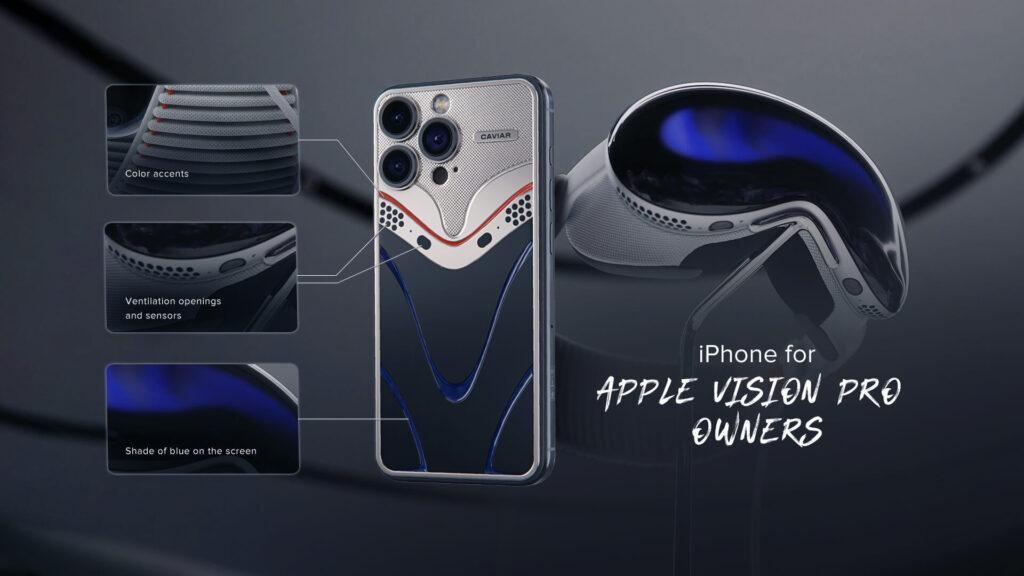 Российская Caviar представила iPhone в стиле Apple Vision Pro и Galaxy в виде Tesla Cybertruck